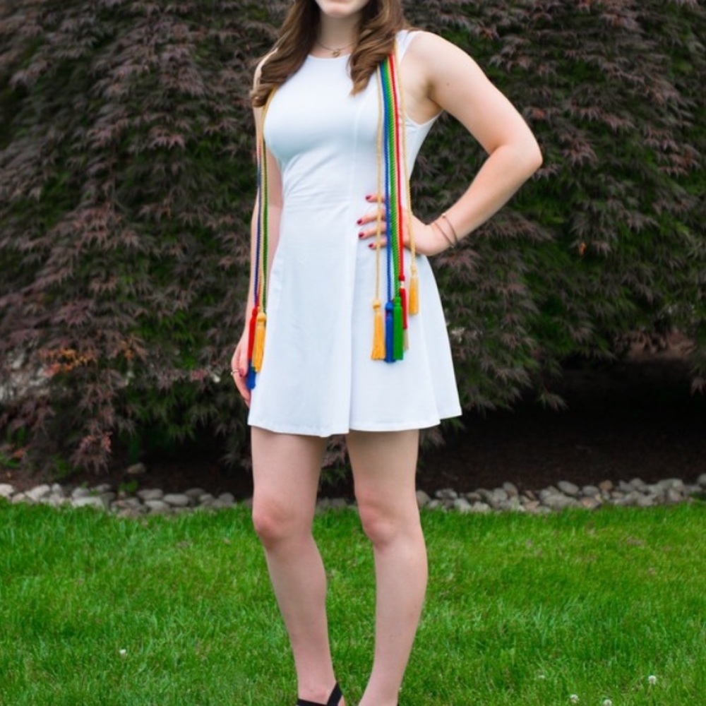 White Fit and Flare Dress
